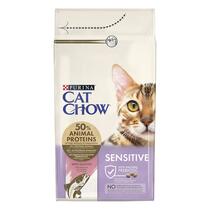 CAT CHOW Sensitive z lososom, suha hrana za mačke