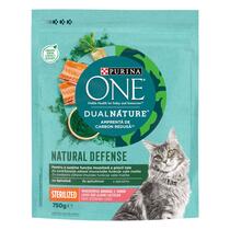 PURINA ONE® DualNature™, s spirulino in lososom, suha hrana za sterilizirane mačke
