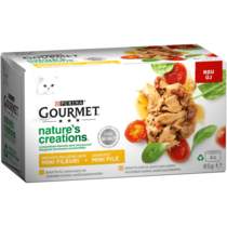 Gourmet™ Nature’s Creations, Recepti navdahnjeni z naravo, Piščanec s špinačo in paradižnikom, mokra hrana za mačke