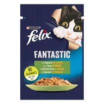 FELIX Fantastic Junior, zajec v želeju, mokra hrana za mačke