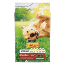 Friskies® Digestion, Govedina, jagnjetina in cikorija, suha hrana za pse