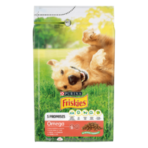 Friskies® Omega, Govedina in riba, suha hrana za pse