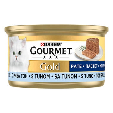 GOURMET Gold, pašteta, Tuna, mokra hrana za mačke