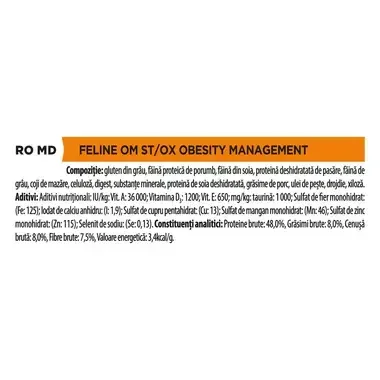 PURINA® PRO PLAN® VETERINARY DIETS OM St/Ox Obesity Management, suha hrana za mačke