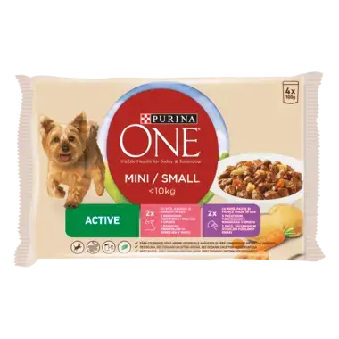 PURINA ONE® MINI Active, Mešan izbor, mokra hrana za pse