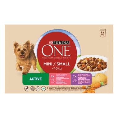 PURINA ONE® MINI Active, Mešan izbor, mokra hrana za pse