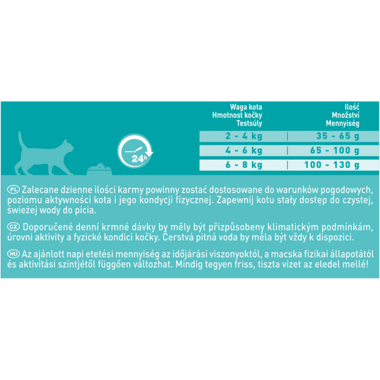 PURINA ONE® ADULT, z Lososom in polnovrednimi žiti, suha hrana za mačke