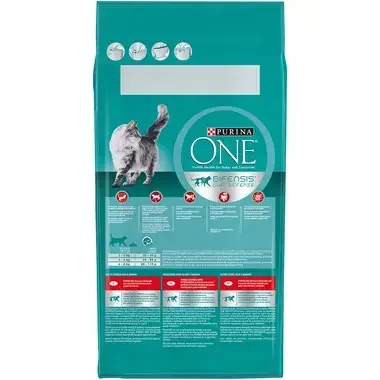 PURINA ONE® ADULT Sterilcat, z lososom in polnozrnatimi žitaricami, suha hrana za mačke